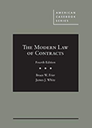 Imagen de archivo de Modern Law of Contracts a la venta por TextbookRush