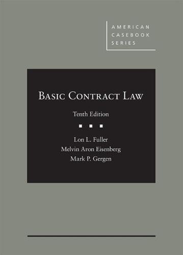 Beispielbild fr Basic Contract Law zum Verkauf von Better World Books