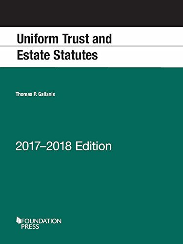 Stock image for Uniform Trust and Estate Statutes for sale by Better World Books: West