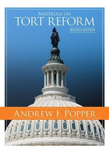 Imagen de archivo de Materials on Tort Reform (Coursebook) a la venta por BooksRun