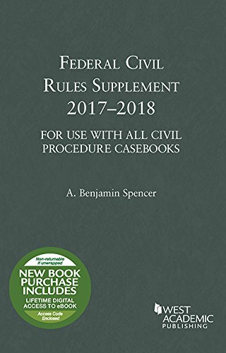 9781683287575: Federal Civil Rules Supplement, 2017-2018 (Selected Statutes)