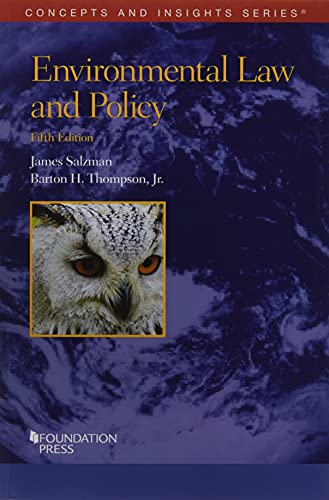 Imagen de archivo de Environmental Law and Policy (Concepts and Insights) a la venta por BooksRun