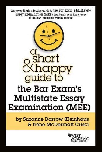 9781683288572: A Short & Happy Guide to the Bar Exam's Multistate Essay Examination (MEE) (Short & Happy Guides)