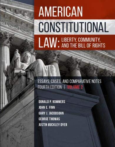 Stock image for American Constitutional Law: Liberty, Community, and the Bill of Rights (Higher Education Coursebook) for sale by Textbooks_Source