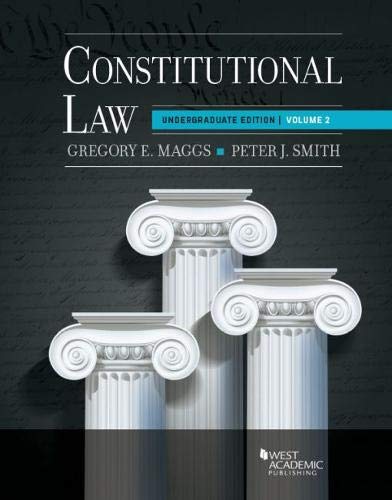 Stock image for Constitutional Law: Undergraduate Edition, Volume 2 (Higher Education Coursebook) for sale by Textbooks_Source