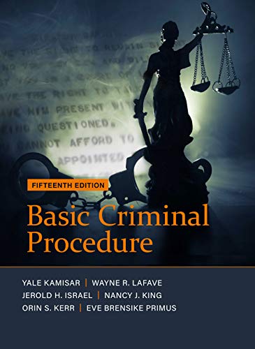 Imagen de archivo de Basic Criminal Procedure: Cases, Comments and Questions (American Casebook Series) a la venta por Revaluation Books