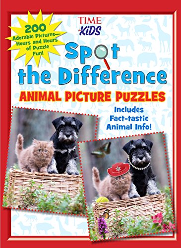 Imagen de archivo de Spot the Difference Animal Picture Puzzles: 200 Adorable Pictures - Hours and Hours of Puzzle Fun (Time for Kids) a la venta por Bestsellersuk