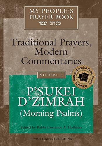 9781683362104: My People's Prayer Book Vol 3: P'sukei D'zimrah (Morning Psalms)