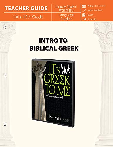 Imagen de archivo de Intro to Biblical Greek (Teacher Guide) a la venta por ThriftBooks-Atlanta