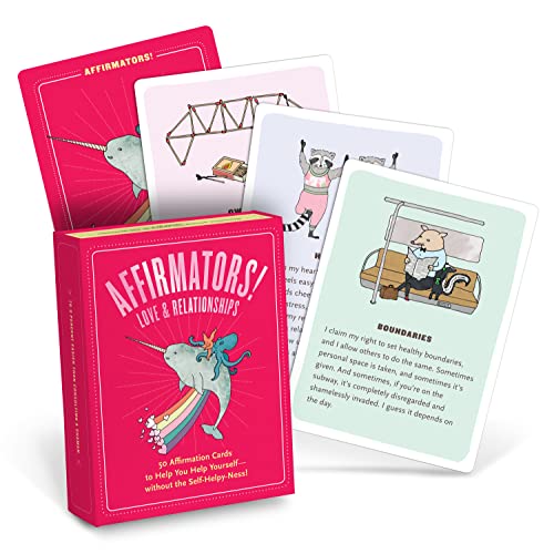 Stock image for Affirmators! Love & Romance: 50 Affirmation Cards To Help You Help Yourself-Without The Self-Helpy Ness! for sale by Revaluation Books