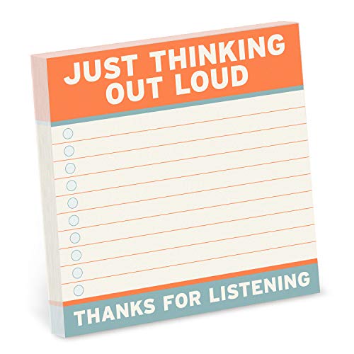 Stock image for Knock Knock Thinking Out Loud Sticky Notes (4 x 4-inches) for sale by Grand Eagle Retail