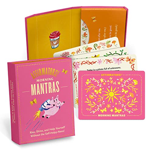 Beispielbild fr Affirmators! Mantras Morning Day Affirmation Cards Deck (30 Cards) zum Verkauf von BooksRun