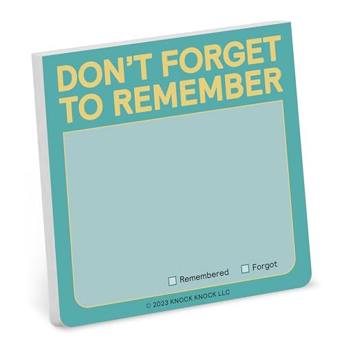 Stock image for Knock Knock Don't Forget to Remember Sticky Note (Pastel) for sale by Grand Eagle Retail