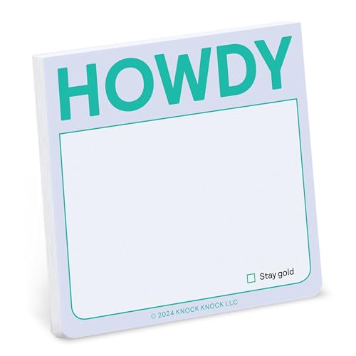 Immagine dell'editore per Knock Knock Howdy Sticky Note (Pastel Version) venduto da Kennys Bookshop and Art Galleries Ltd.