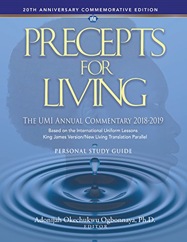 Stock image for Precepts For Living: The UMI Annual Bible Commentary Study Guide 2018-2019 for sale by Wonder Book