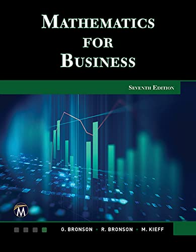 Beispielbild fr Mathematics for Business zum Verkauf von Better World Books