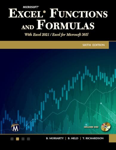 9781683928539: Microsoft Excel Functions and Formulas: With Excel 2021 / Microsoft 365
