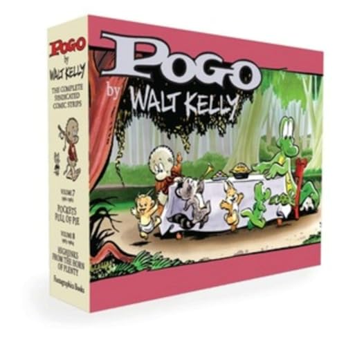 Stock image for Pogo The Complete Syndicated Comic Strips Box Set Vols. 7 & 8 Pockets Full of Pie & Hijinks from the Horn of Plenty (Walt Kellys Pogo) for sale by Lakeside Books