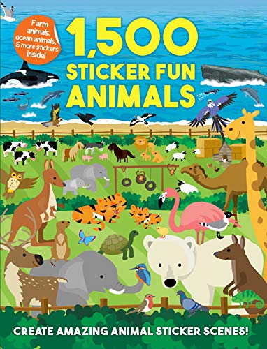 Imagen de archivo de 1,500 Sticker Fun Animals a la venta por -OnTimeBooks-