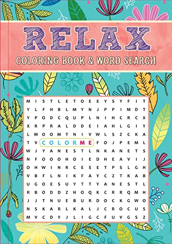 9781684126163: Relax Coloring Book & Word Search