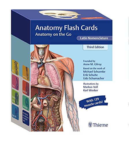 9781684202225: Anatomy Flash Cards, Latin Nomenclature: Anatomy on the Go
