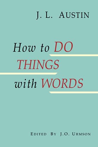 Beispielbild fr How to Do Things with Words zum Verkauf von BooksRun