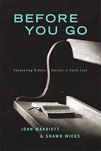 Imagen de archivo de Before You Go: Uncovering Hidden Factors in Faith Loss a la venta por Half Price Books Inc.