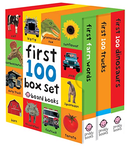 Stock image for First 100 Box Set: Farm, Dino, Trucks for sale by Goodwill of Colorado