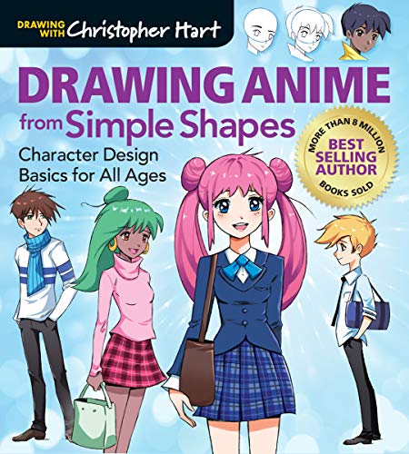 Imagen de archivo de Drawing Anime from Simple Shapes: Character Design Basics for All Ages (Drawing With Christopher Hart) a la venta por Dream Books Co.