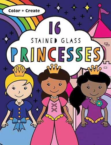 Beispielbild fr Stained Glass Coloring Princesses zum Verkauf von Blackwell's