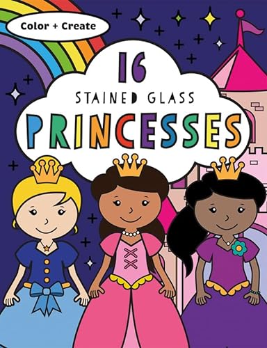Imagen de archivo de Stained Glass Coloring Princesses a la venta por GreatBookPrices
