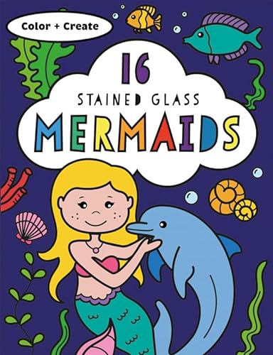 Imagen de archivo de Stained Glass Coloring Mermaids a la venta por Blackwell's