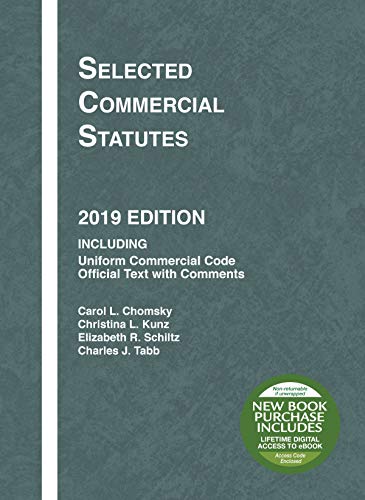 Stock image for Selected Commercial Statutes, 2019 Edition (Selected Statutes) for sale by BooksRun