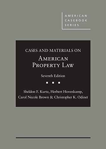 Beispielbild fr Cases and Materials on American Property Law (American Casebook Series) zum Verkauf von Textbooks_Source