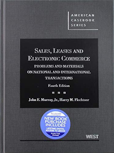 Beispielbild fr Sales, Leases and Electronic Commerce: Problems and Materials on National and Intl Transactions (American Casebook Series) zum Verkauf von Textbooks_Source