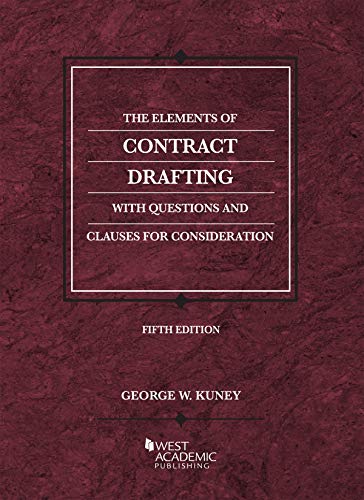 Beispielbild fr The Elements of Contract Drafting (Coursebook) zum Verkauf von BooksRun