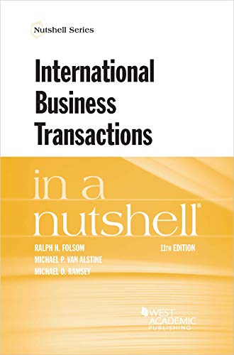 Imagen de archivo de International Business Transactions in a Nutshell (Nutshells) [Soft Cover ] a la venta por booksXpress