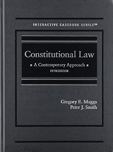 Stock image for Constitutional Law: A Contemporary Approach (Interactive Casebook Series) for sale by Books of the Smoky Mountains
