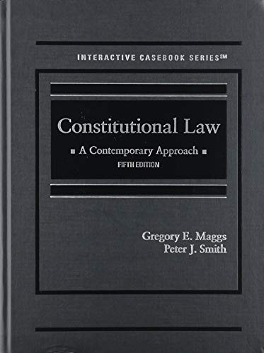 Stock image for Constitutional Law: A Contemporary Approach (Interactive Casebook Series) for sale by BooksRun