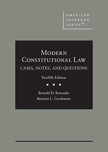 Beispielbild fr Rotunda's Modern Constitutional Law: Cases, Notes, and Questions (American Casebook Series) zum Verkauf von BooksRun