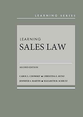 Stock image for Learning Sales Law (Learning Series) for sale by BooksRun