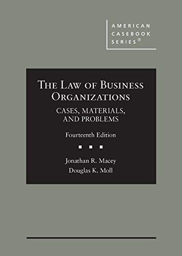 Imagen de archivo de The Law of Business Organizations, Cases, Materials, and Problems (American Casebook Series) a la venta por HPB-Red