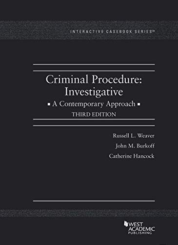 Beispielbild fr Criminal Procedure : Investigative, a Contemporary Approach zum Verkauf von Better World Books