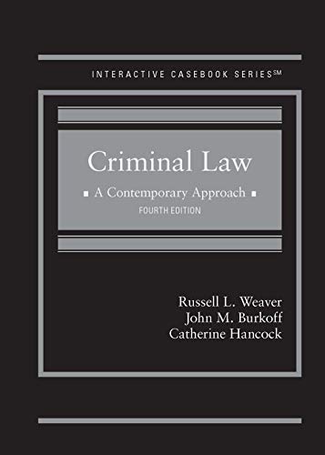 Beispielbild fr Criminal Law: A Contemporary Approach zum Verkauf von booksdeck