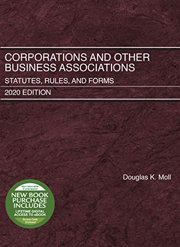 Beispielbild fr Corporations and Other Business Associations: Statutes, Rules, and Forms, 2020 Edition (Selected Statutes) zum Verkauf von BooksRun