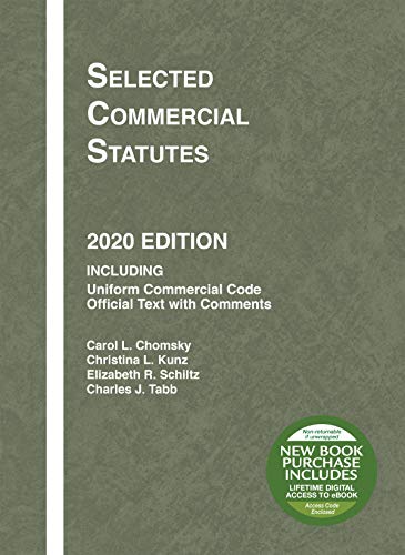 Stock image for Selected Commercial Statutes, 2020 Edition (Selected Statutes) for sale by HPB-Red
