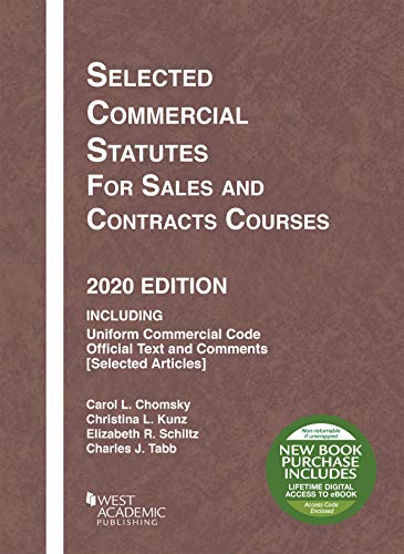 Beispielbild fr Selected Commercial Statutes for Sales and Contracts Courses, 2020 Edition (Selected Statutes) zum Verkauf von BooksRun