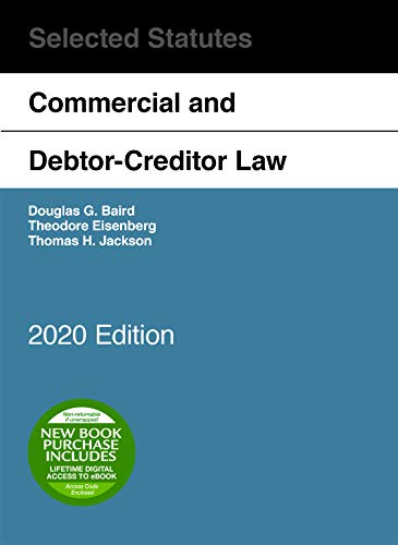 Stock image for Commercial and Debtor-Creditor Law Selected Statutes, 2020 Edition for sale by Irish Booksellers