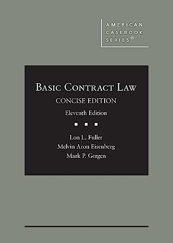 Beispielbild fr Basic Contract Law, Concise Edition (American Casebook Series) zum Verkauf von BooksRun