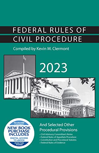 Stock image for Federal Rules of Civil Procedure and Selected Other Procedural Provisions, 2023 (Selected Statutes) for sale by Red's Corner LLC